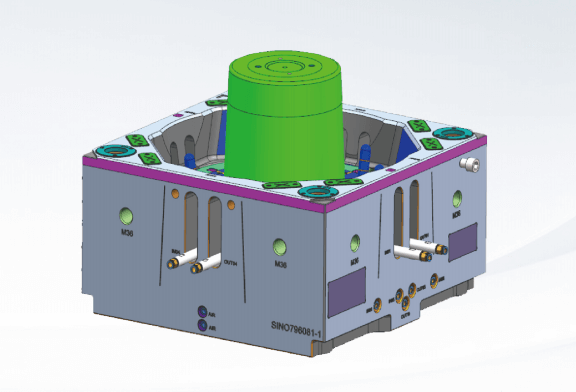 20L Bucket Mould 3D Drawing